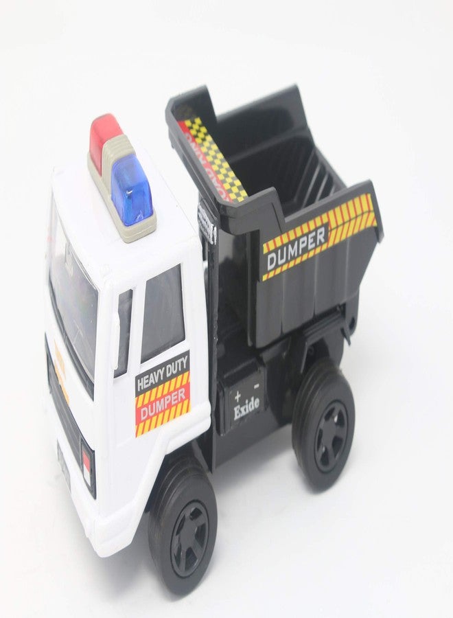 Shinsei Dumper Plastic Truck, White, Kids, Touch - Image 1